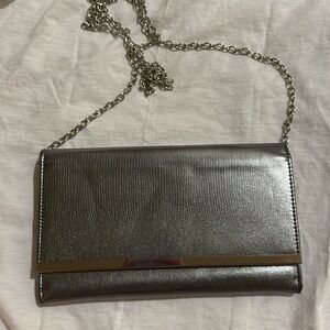 Nordstrom silver evening clutch